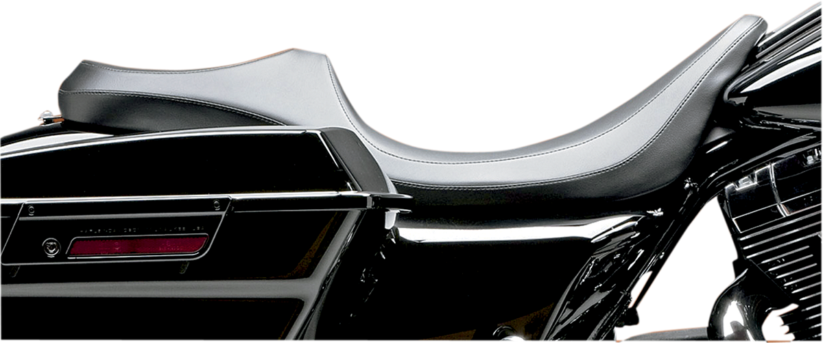 Villain Daddy Long Leg Seat - Smooth - Black - FL '08-'23