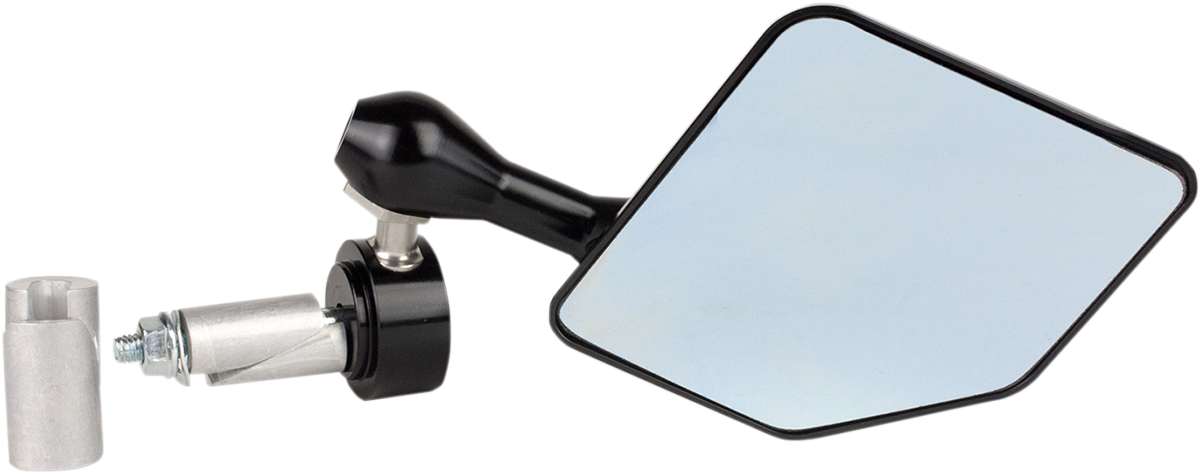 Mirror - Halo - Side View - Pentagon - Black/Gold - Left - Each
