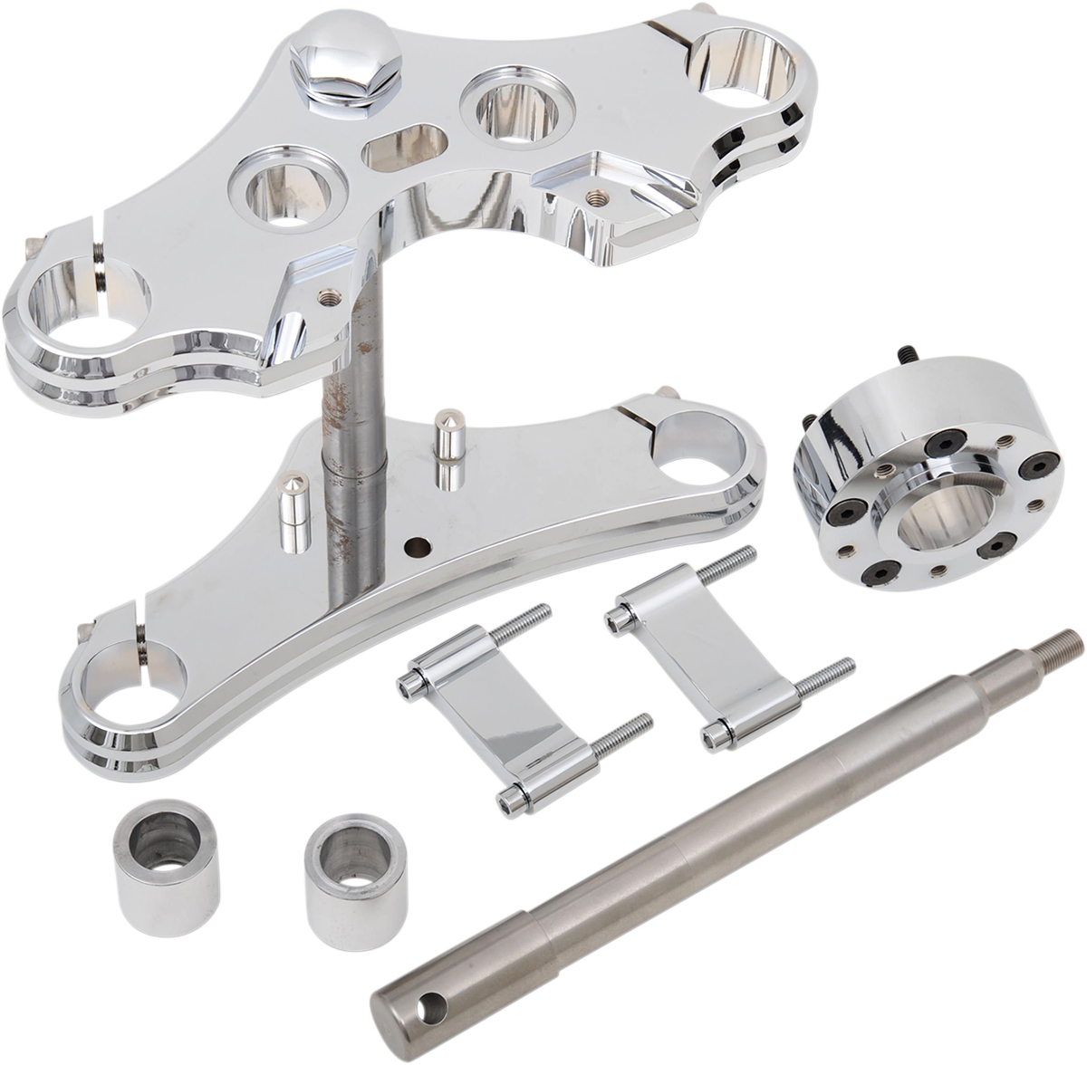 Triple Tree Conversion Kit - 39 mm - Chrome - Raked - FXD - '00-'03