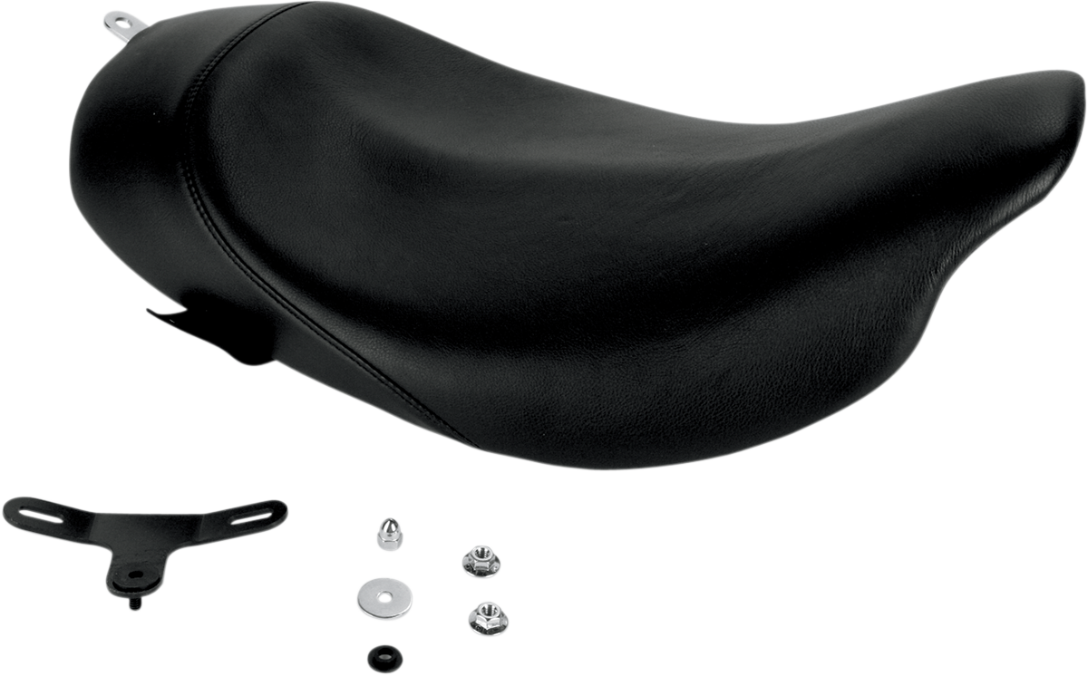 Buttcrack™ Solo Seat - Black - Smooth - FL '08-'23
