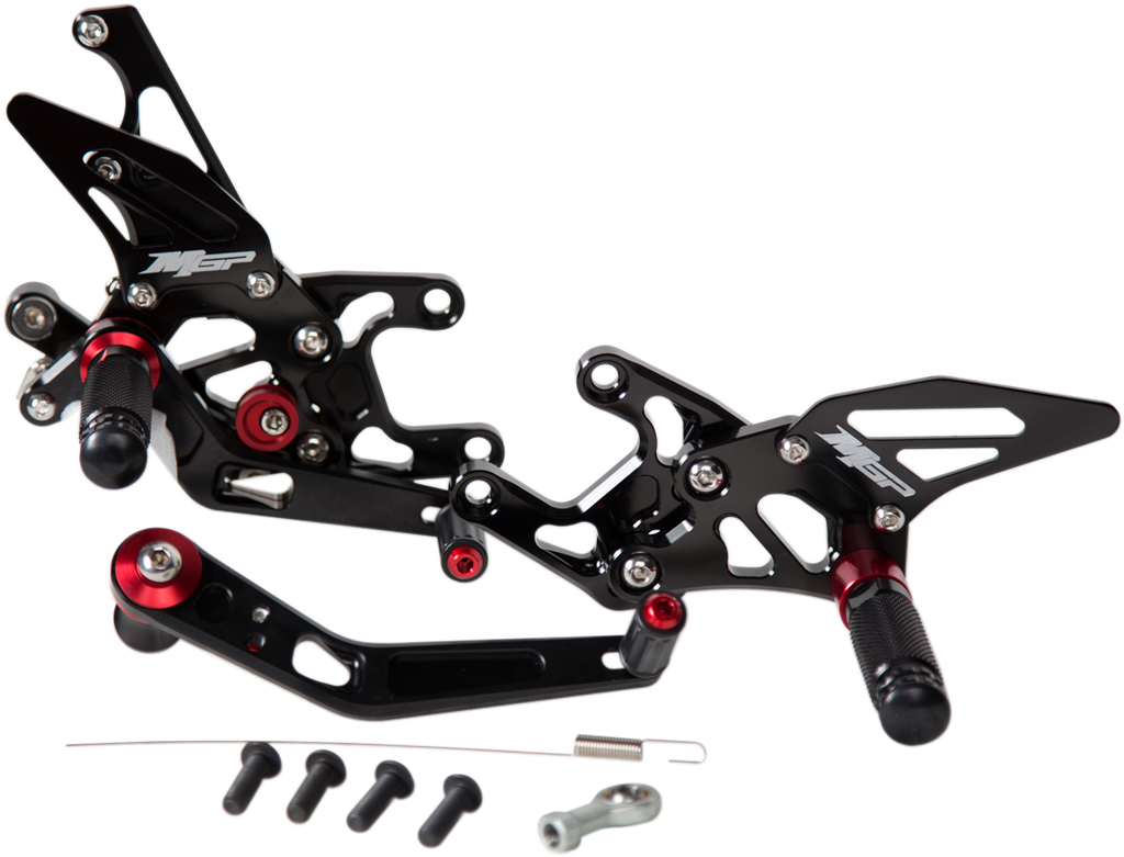 MGP Rearset - Black - Yamaha