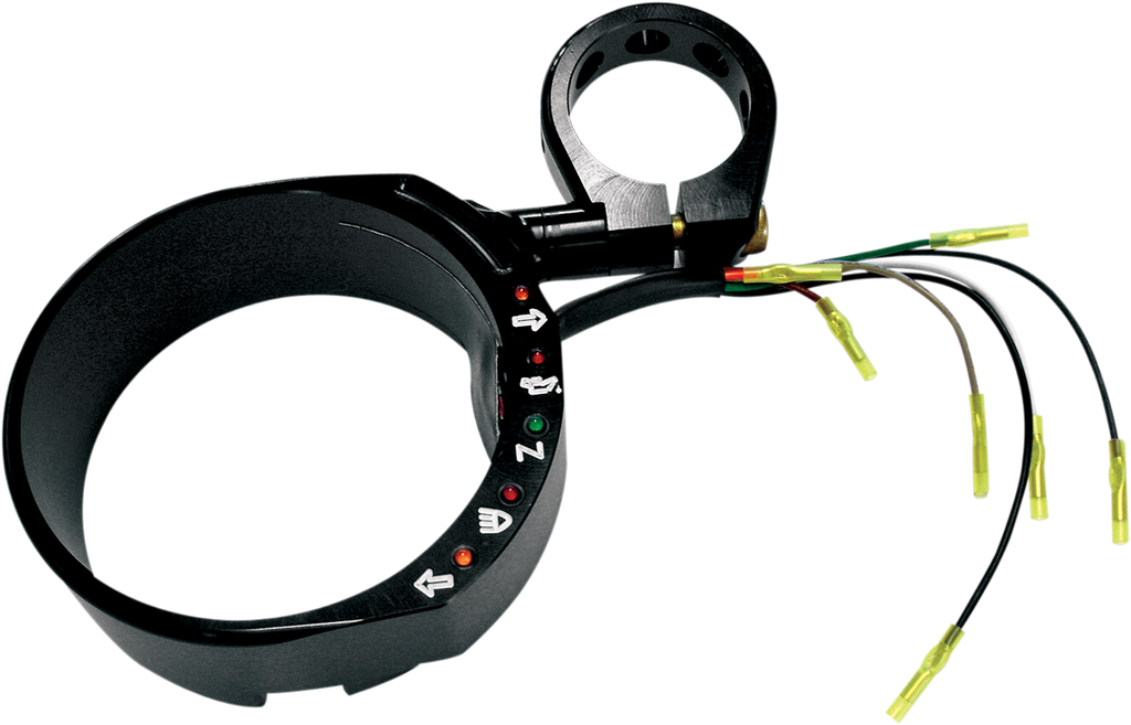Speedometer Relocation Bracket - Black - For 49 mm Fork