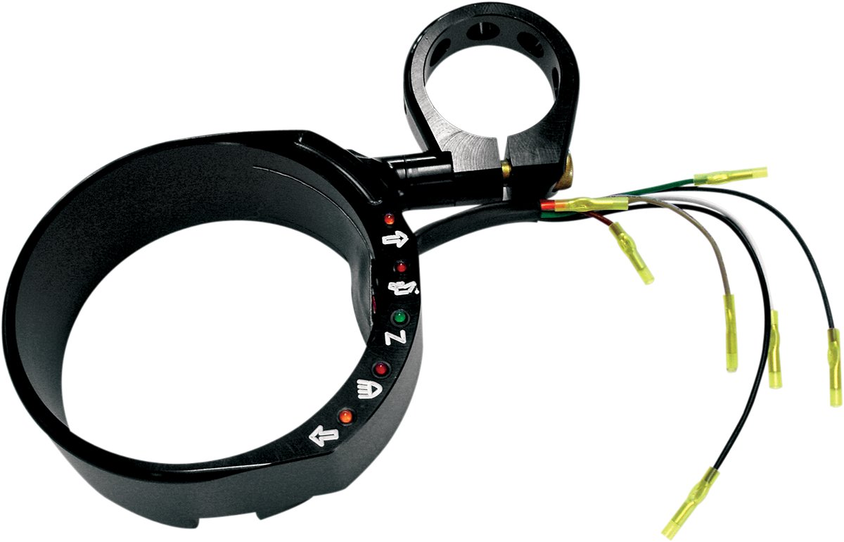 Speedometer Relocation Bracket - Black - For 49 mm Fork