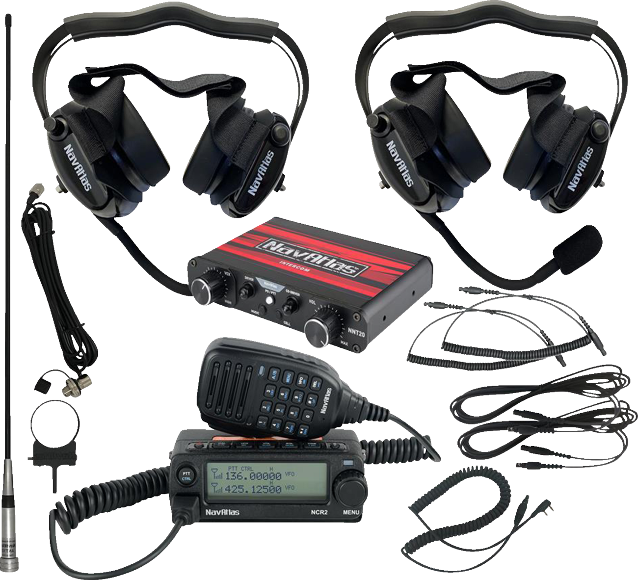 Intercom/Radio and Headset Kit - 2-Seat - Beige