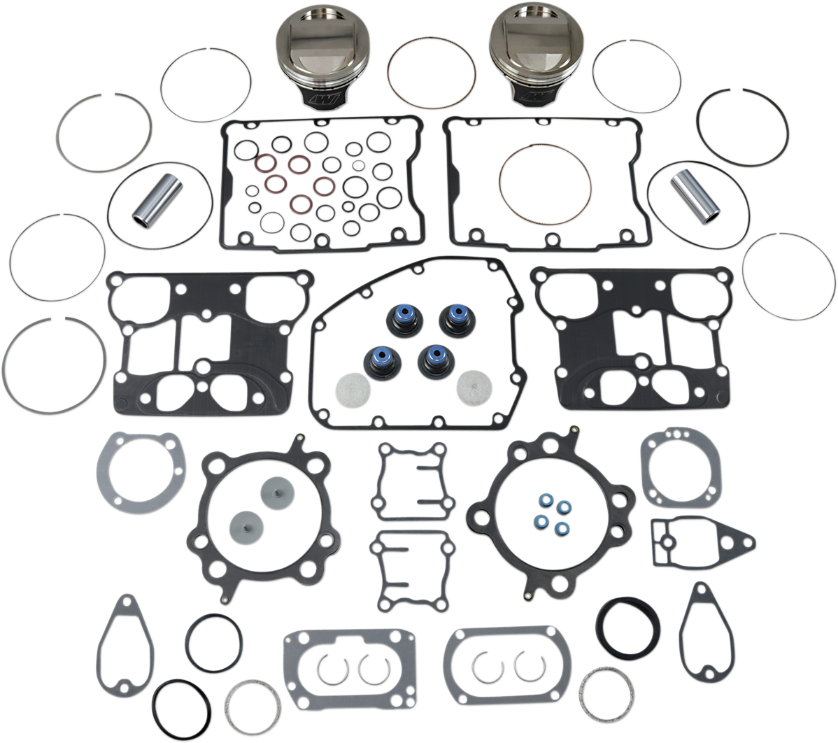 Piston Kit with Gaskets - Standard - Twin Cam 88"/96"/103" Bored to 1746 cc (106 Cubic Inch)