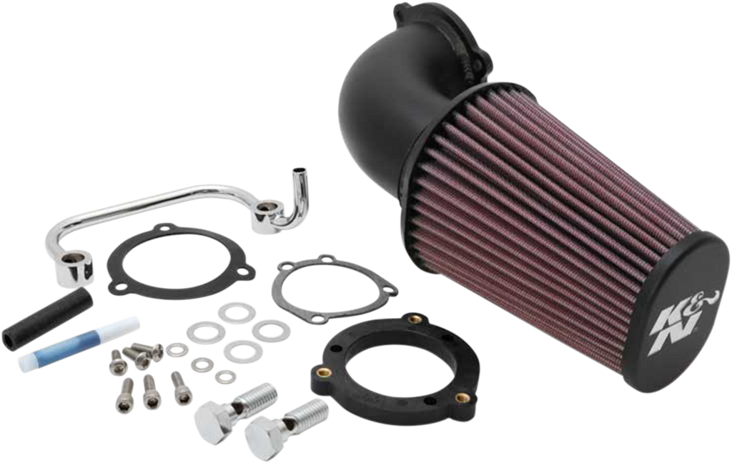 Aircharger® Intake System with Mandrel-Bent Aluminum Intake Tube Kit - Black