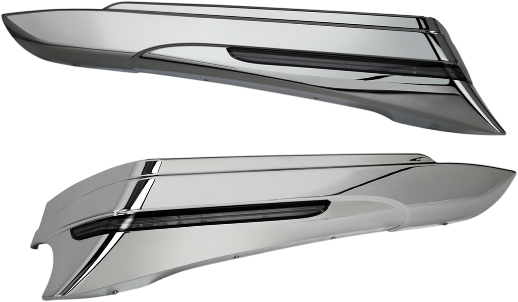 Saddlebag Extensions - '14-'21 - Chrome
