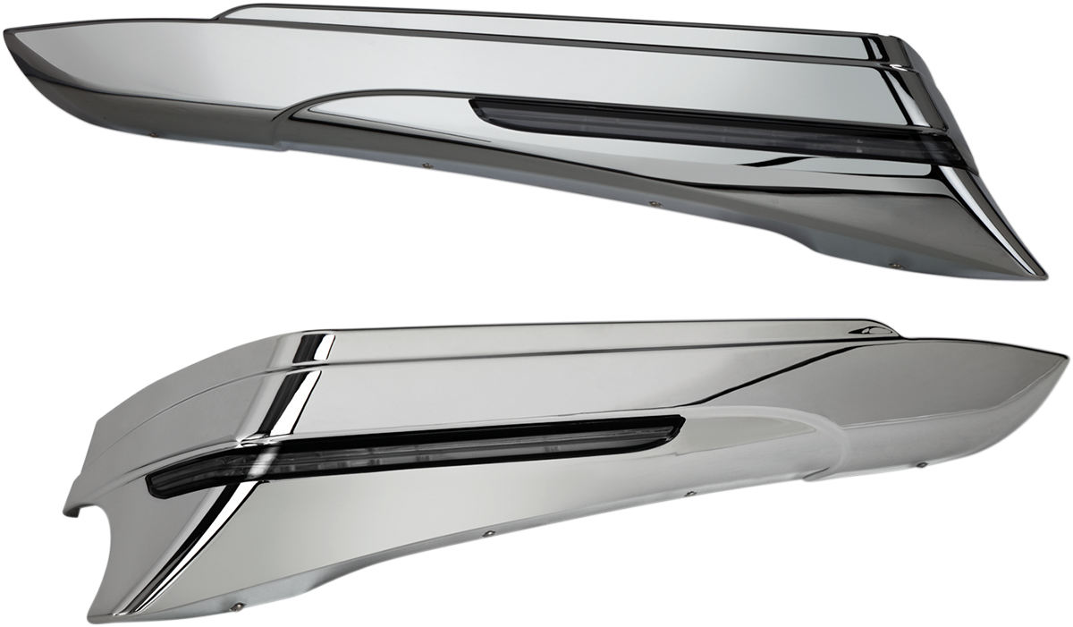 Saddlebag Extensions - '14-'21 - Chrome