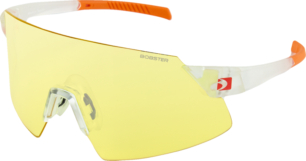 Cadence Sunglasses - Matte Clear/Orange - Interchangeable Lens