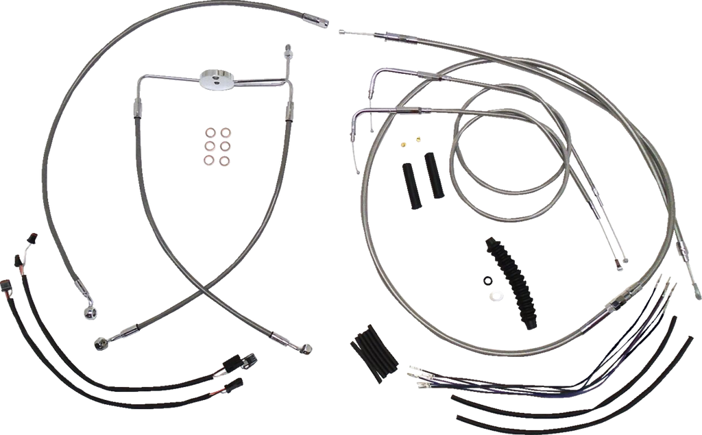 XR Handlebar Installation Kit - 15"-17" Ape Hangers - '21-'24 FLTR - Stainless Steel