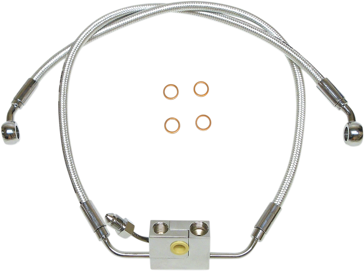 Brake Line - Upper with Adapter - Black