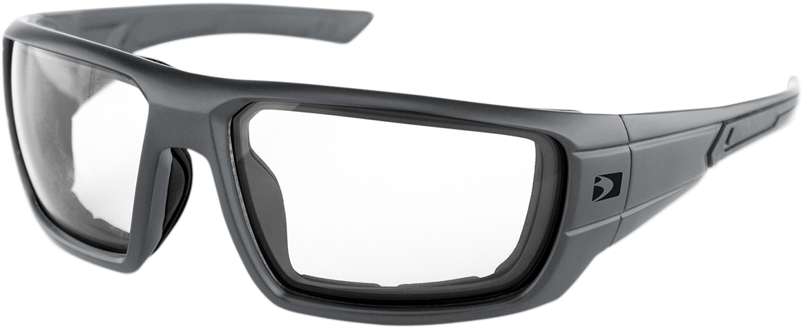 Mission Sunglasses - Matte Gray - Smoke Lens