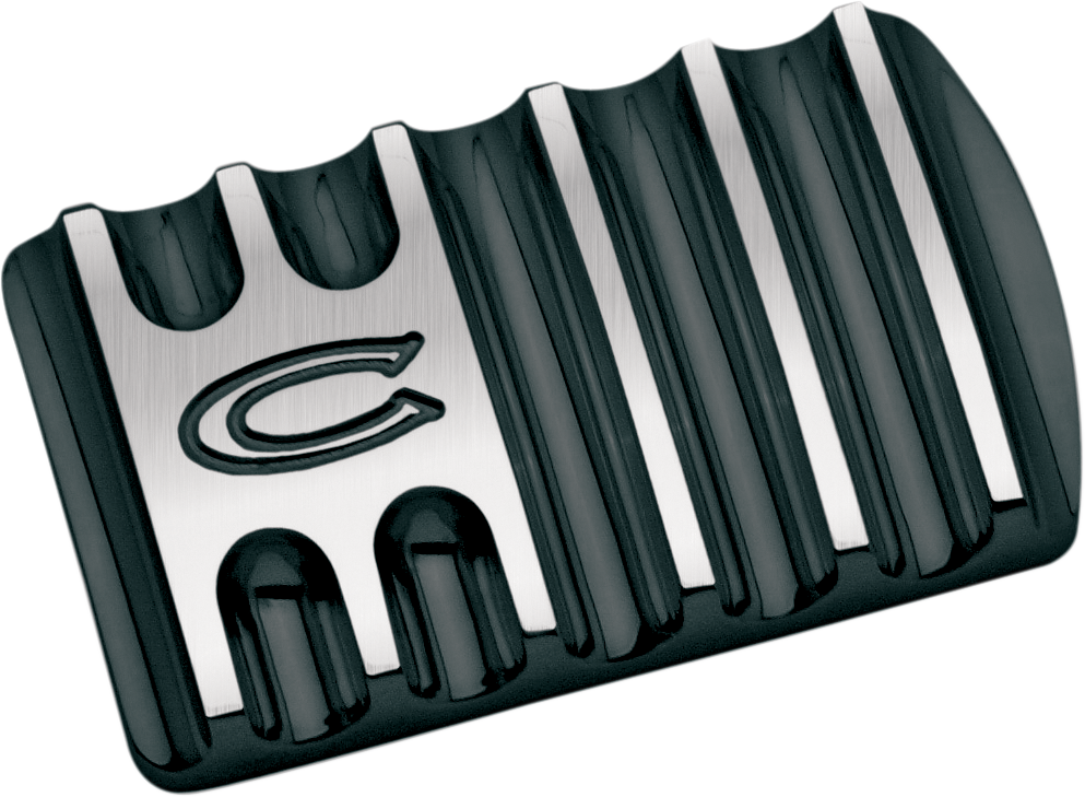 Brake Pedal - Finned - Black