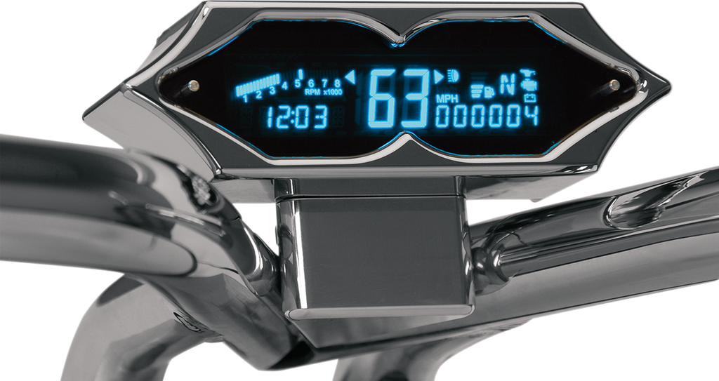 Chrome Gauge Mount - For 1.25" Risers