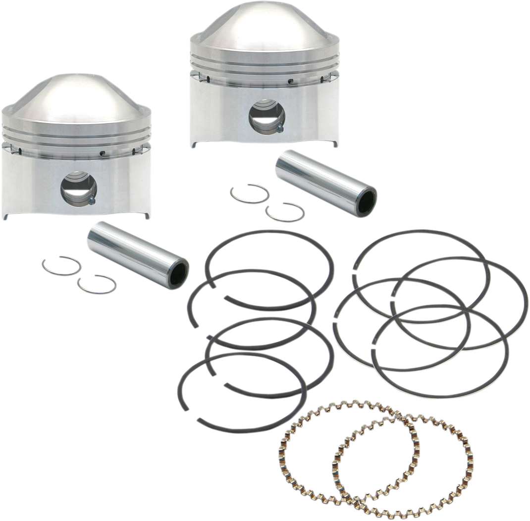 Piston Kit - High Compression - 80" Stock Motor - +.020