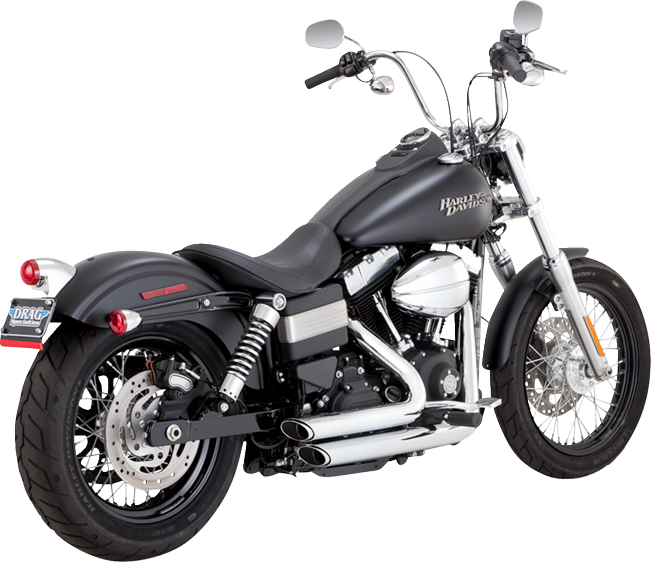 Shortshots Staggered Exhaust System - Chrome
