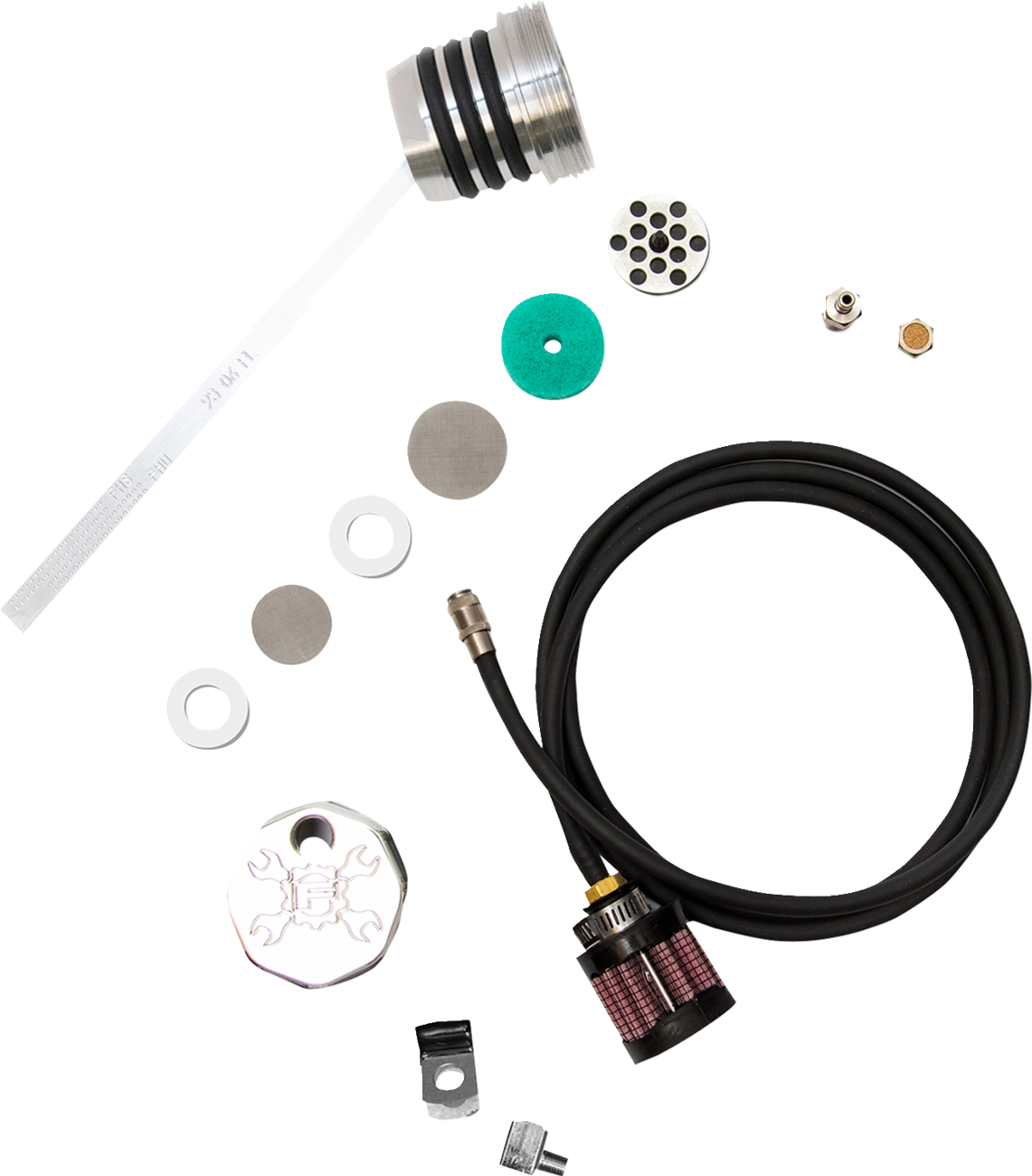 Vented Dipstick - Black - Dyna