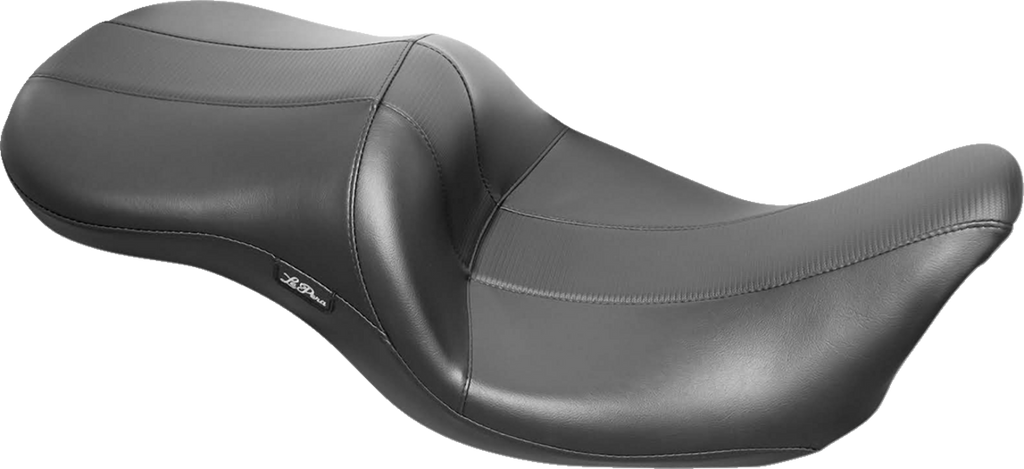 Outcast GT Seat - 2-Up - With Backrest - Black Double Diamond - Perforated - FL '08-'22