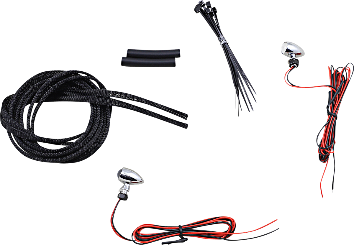 Micro Turn Signals - Amber - Black