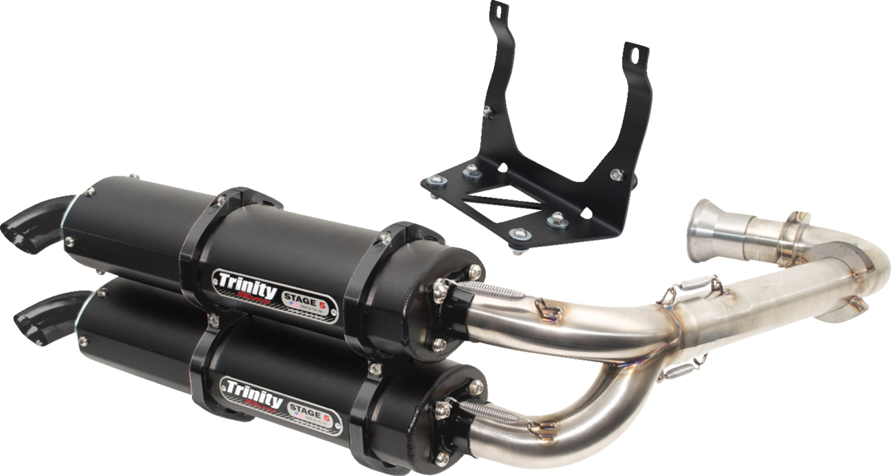 Stage 5 Dual Exhaust - Black