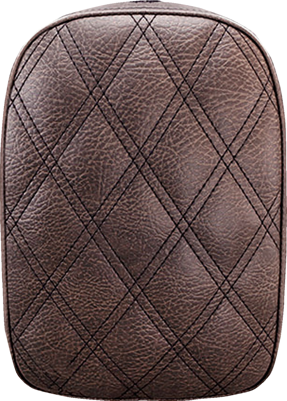 Detachable Pillion Pad - Lattice Stitched - Brown