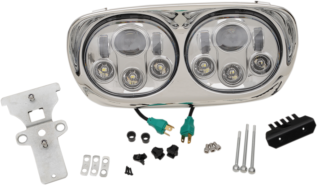 5.75" Headlight Assembly - 99-13 FLTR - Black
