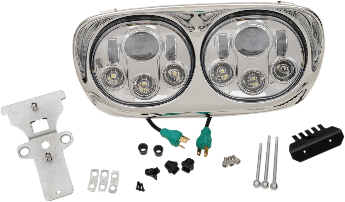 5.75" Headlight Assembly - 99-13 FLTR - Black