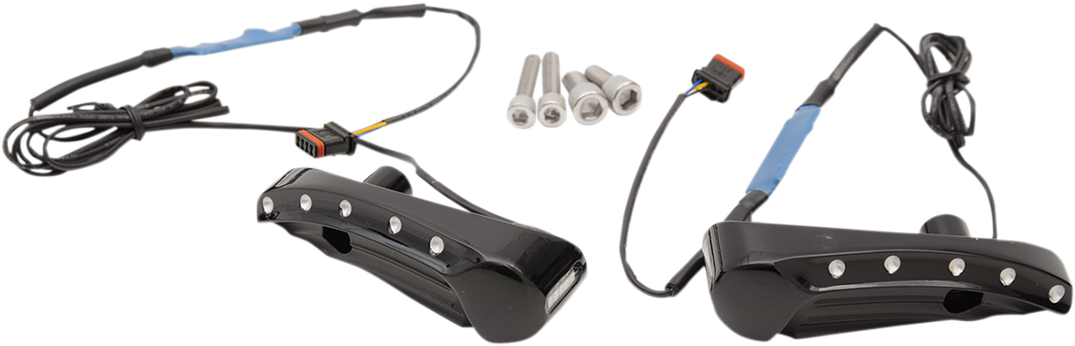 Turn Signal - Dimpled - Black - FLTR