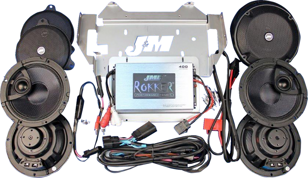 400 W 4-Channel Amplifier/Speaker Kit - '14-'23 FLHTK/FLHT/FLHCUTG
