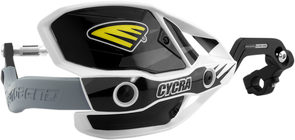 Ultra Probend CRM Wrap Around Handguards for 1-1/8" Handlebars - White/Black