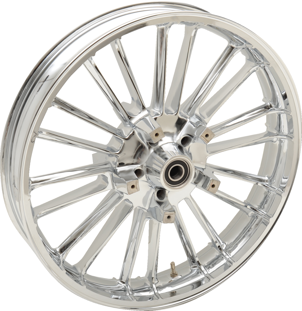 Wheel - Largo 3D - Front - Dual Disc/without ABS - Chrome - 21x3.5 - '08+ FL