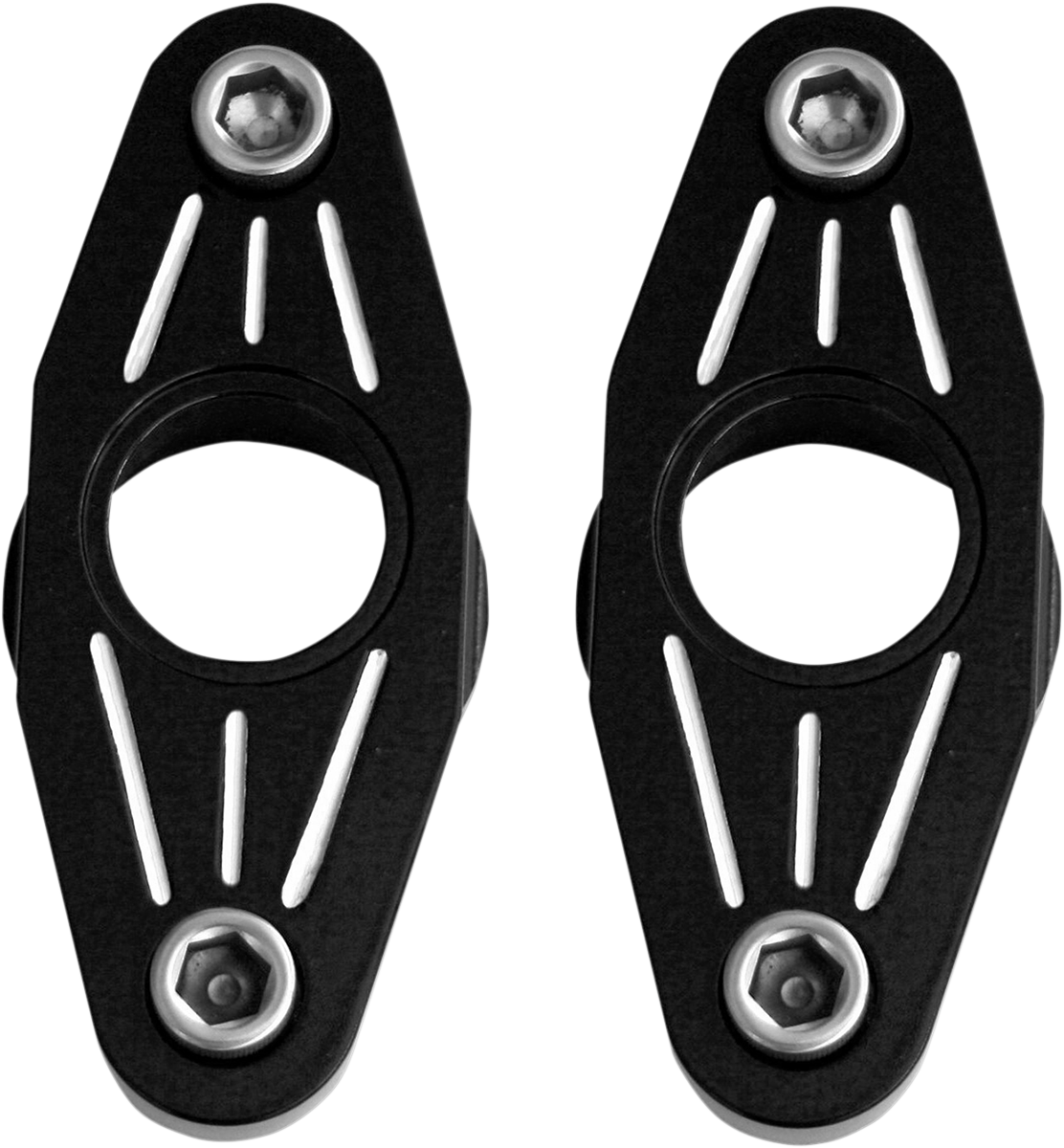 Swingarm Pivot Blocks - Chrome - Smooth