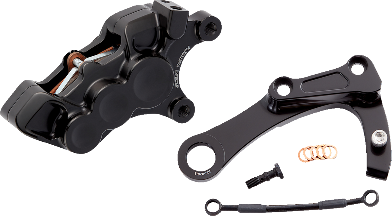 4-Piston Caliper - Rear - Black