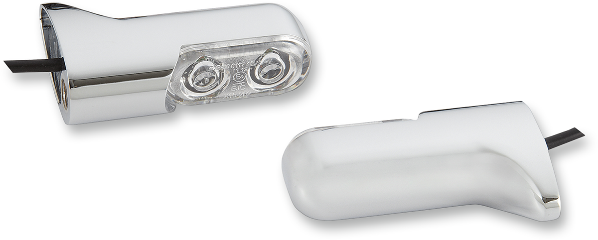 Marker Lights - Amber/Rear - Chrome