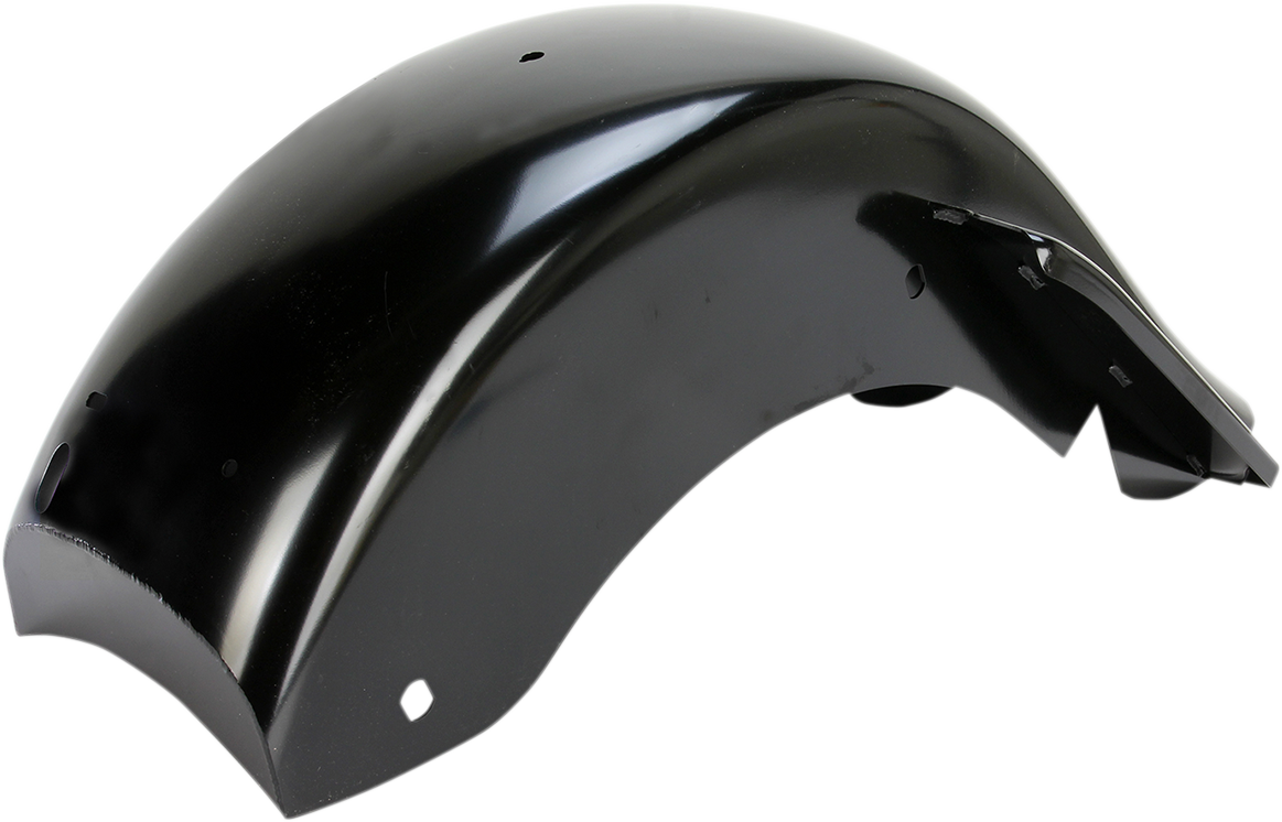 The One Rear Fender - Frenched - Black - Steel