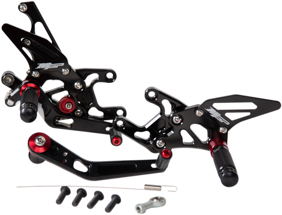 MGP Rearset - Black - Kawasaki