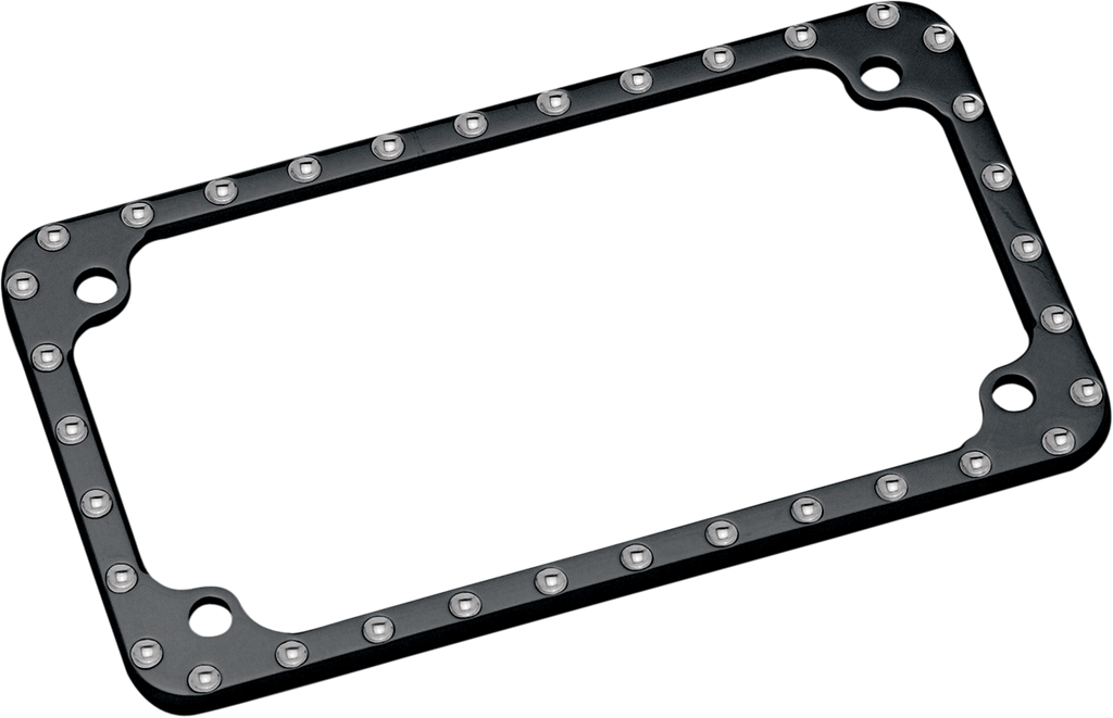 Frame - License Plate Machined Diamond-Edge - Black