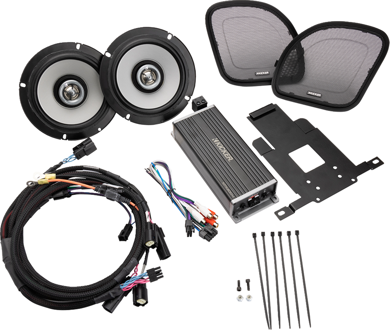 6-1/2" Speaker/300 W Amplifier Kit - Harley Davidson