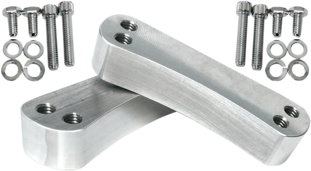Hugger Front Fender Mounting Blocks - For 21" Wheels - Satin