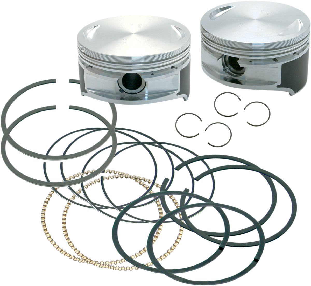 Piston Kit - 106" Stroker - 3.875" +0.005" - 95"-103" Motors