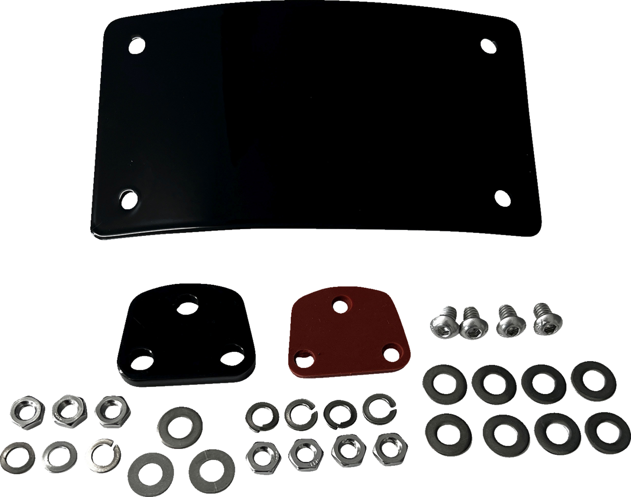 License Plate Kit - Curved - Black