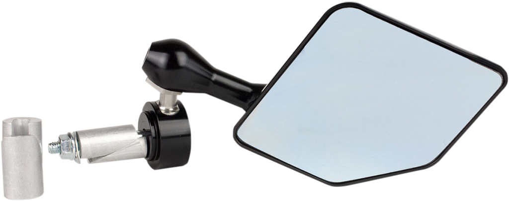 Mirror - Halo - Side View - Pentagon - Black/Red - Right - Each