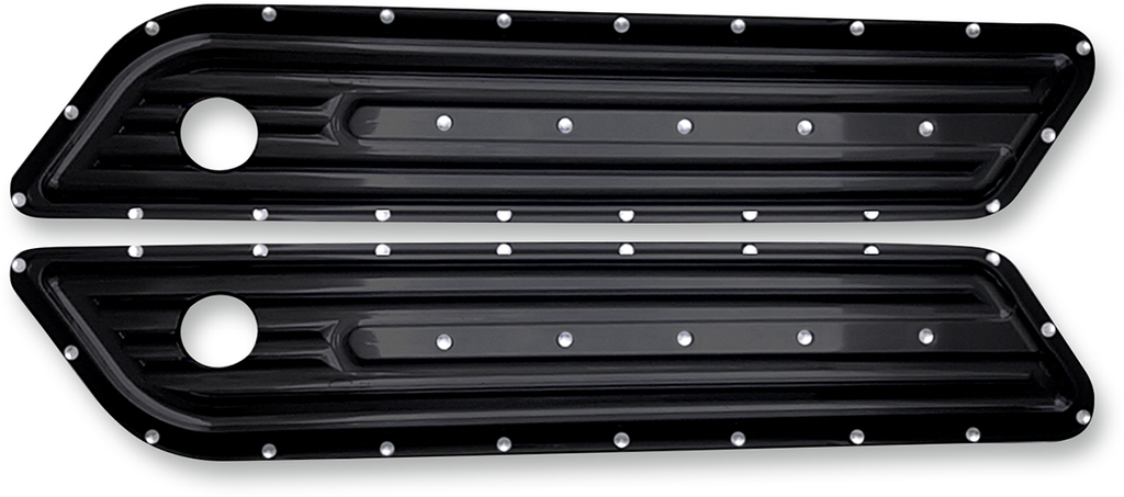 Saddlebag Hinge Cover - Diamondback - Black