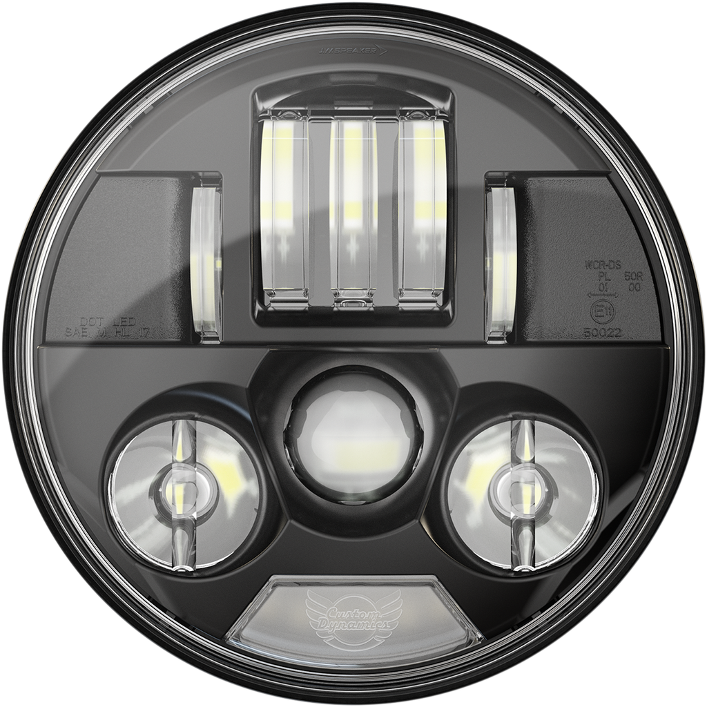 7" Probeam® LED Headlamp - Chrome - Indian