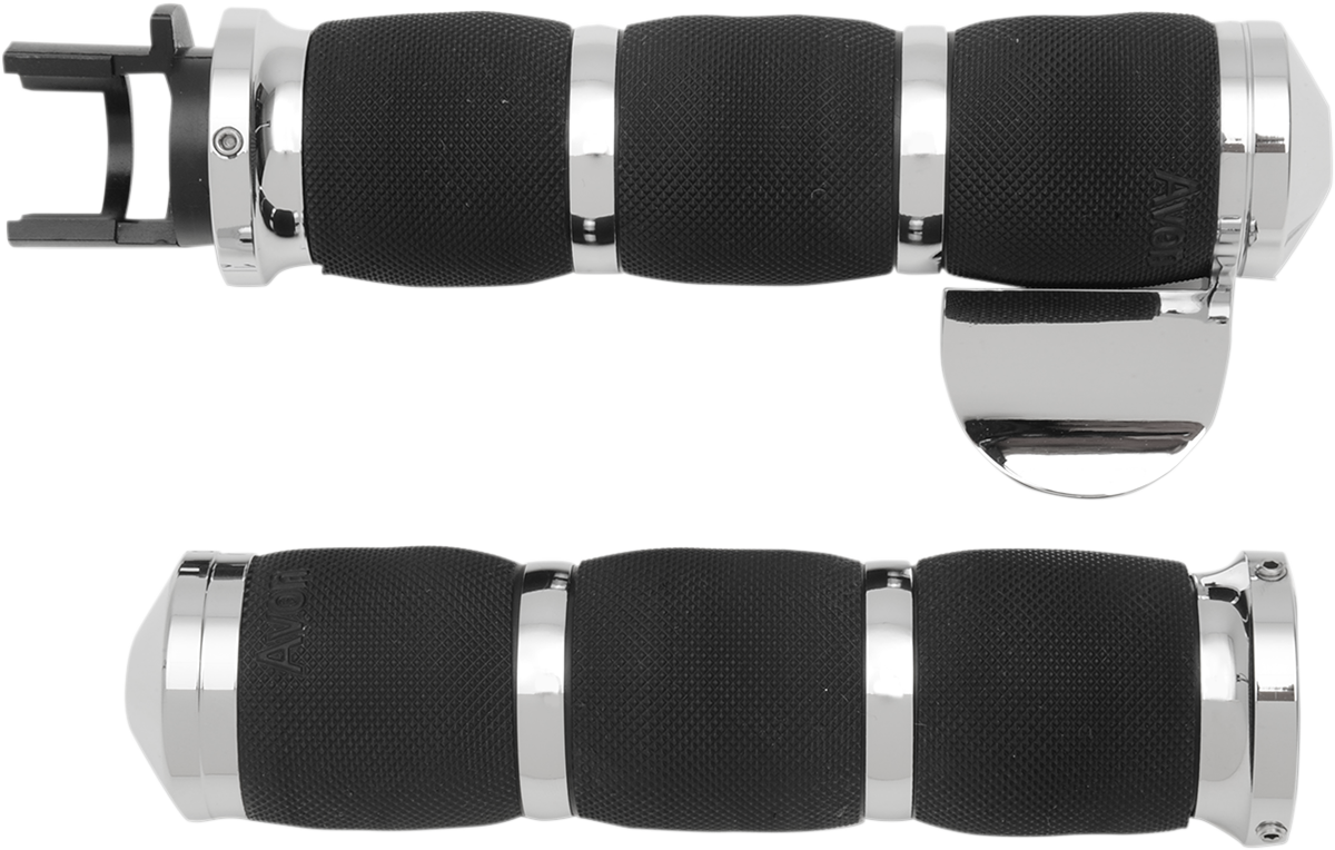 3-Ring Air Cushioned Grips - Indian - Chrome