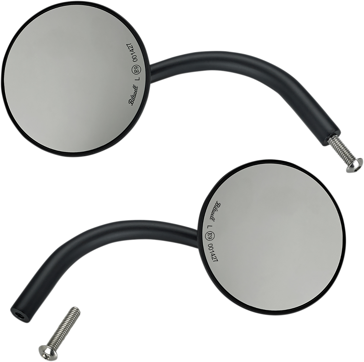 Mirrors - Utility - Side View - Round - Perch - Chrome - Pair