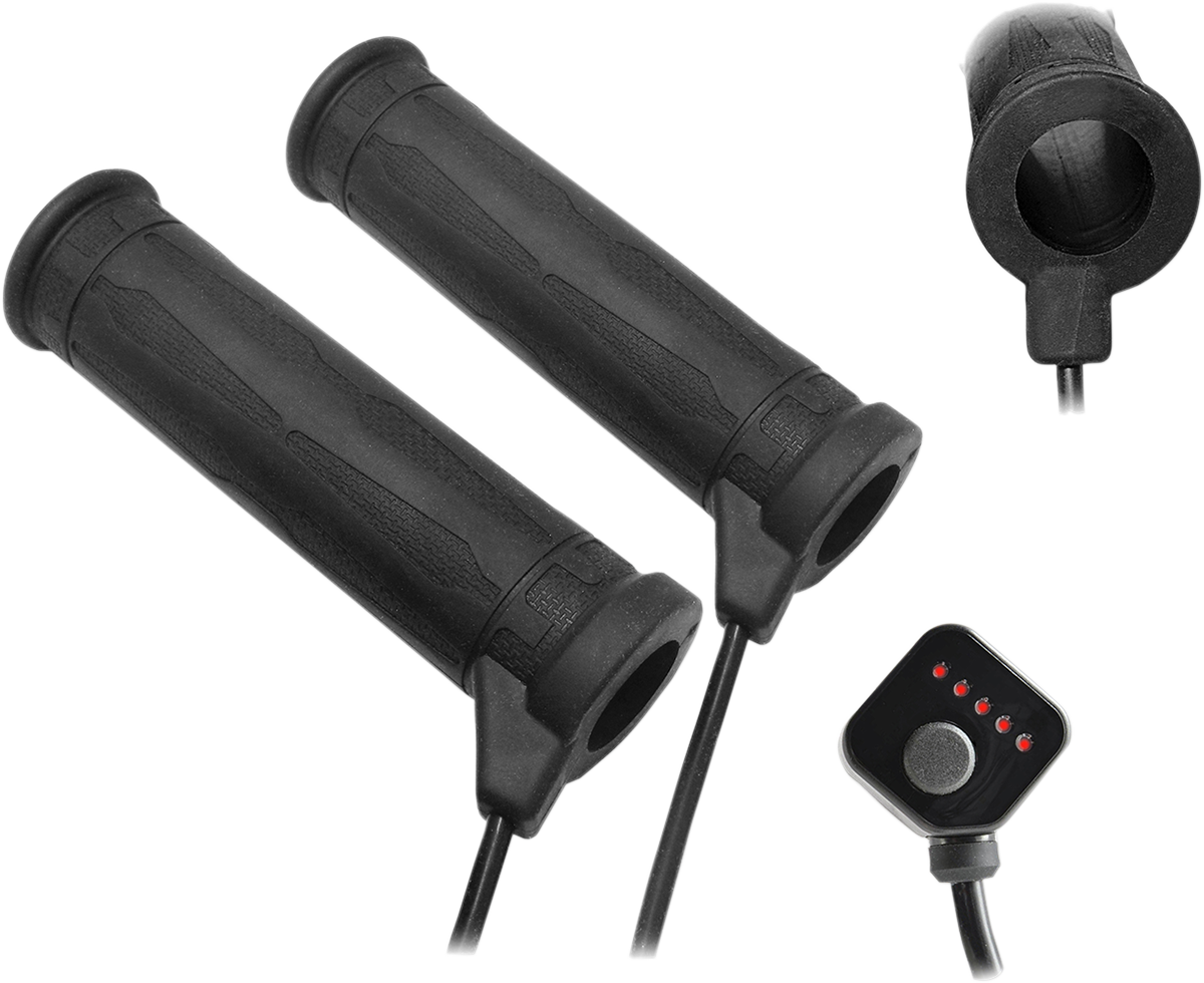 5 Level Thumb Throttle Heated Grips - 7/8"