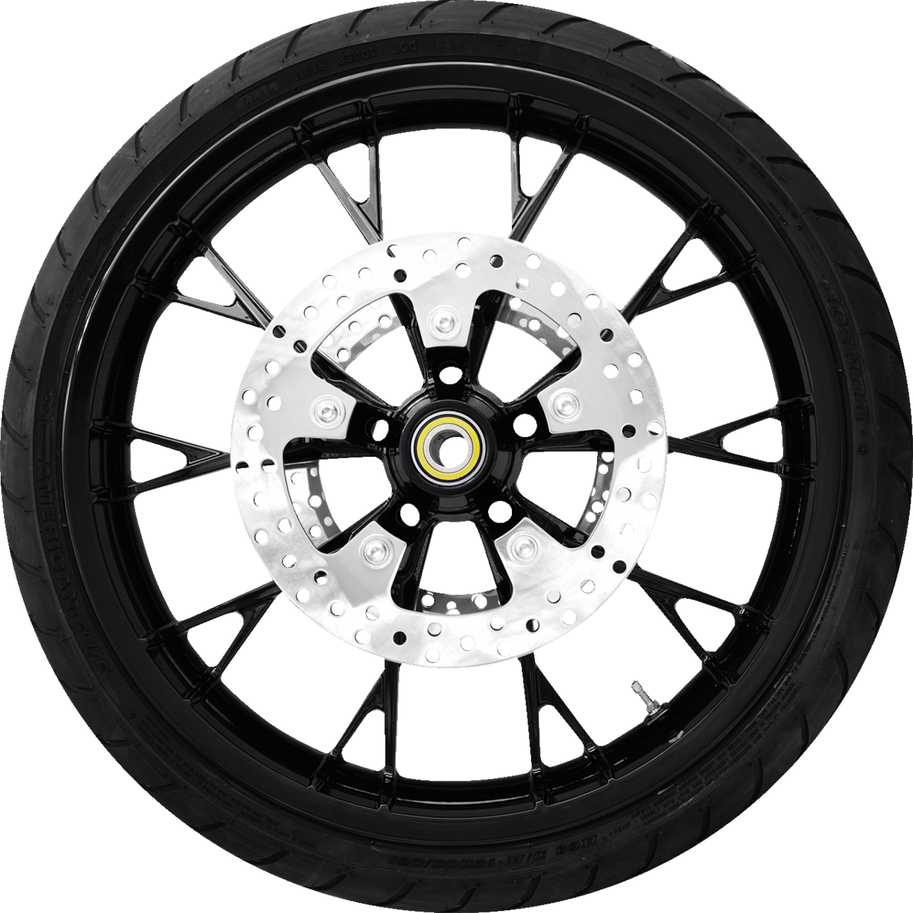 Marlin Front Wheel - Solid Black (21") | Rotors (11.8") | Dunlop Tire (130/60B21)