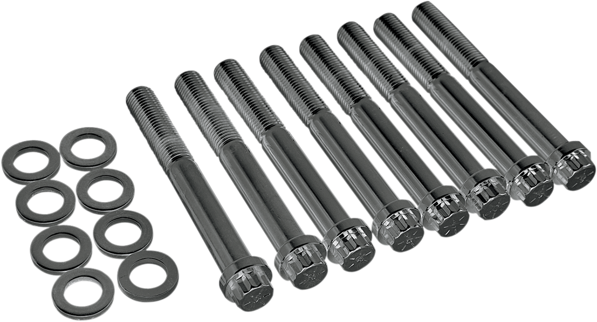 Hardware Kit - Motor Case Studs - Chrome - '70-'78 Harley-Davidson