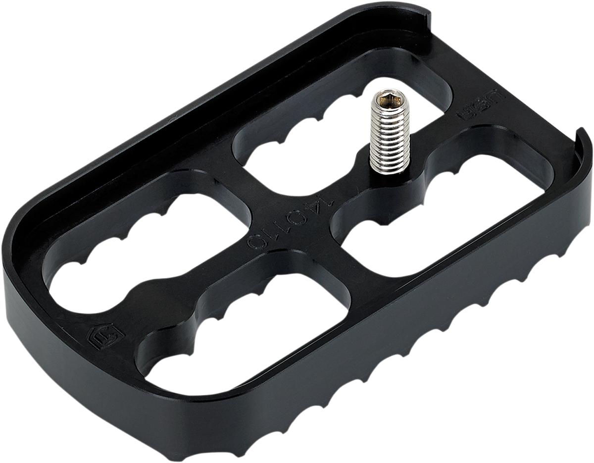 Brake Pedal Cover - Black - Serrated